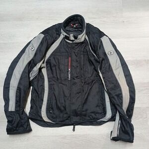 Castle Streetwear Riding Motorcycle Bike Padded Grey Jacket Large